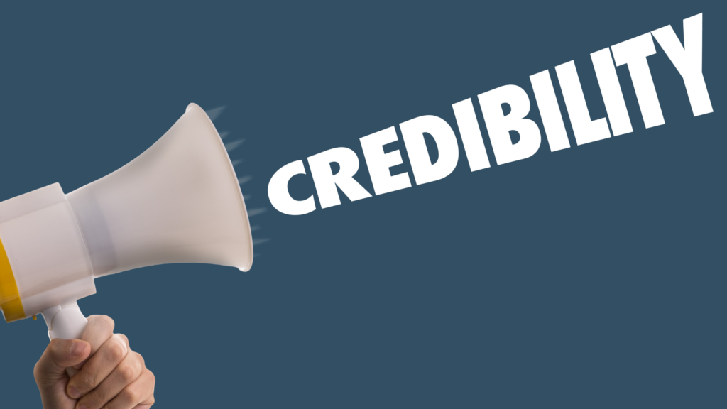 Credibility with website