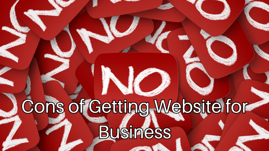 Cons of website for business