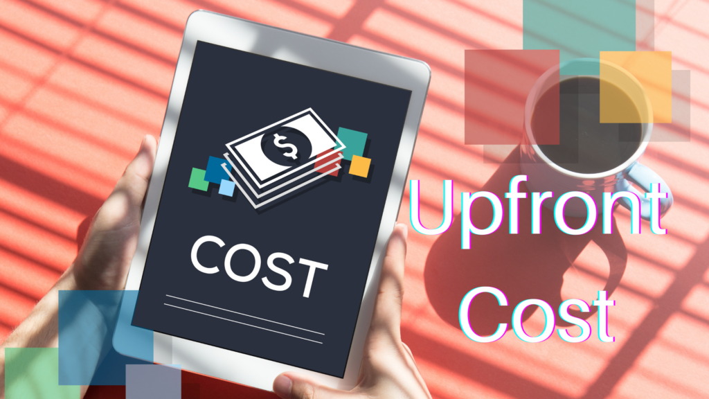 Upfront cost of website