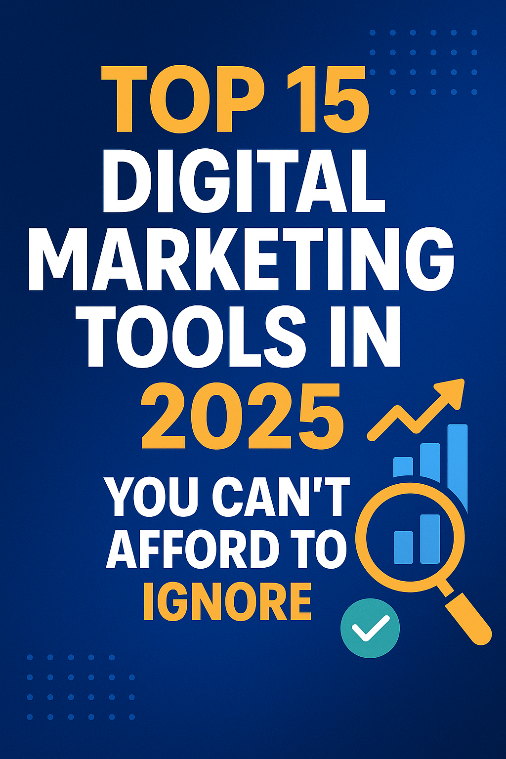 Top digital marketing tools of 2025 in futuristic interface