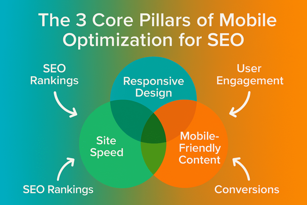 3 core pillars of mobile optimization for seo