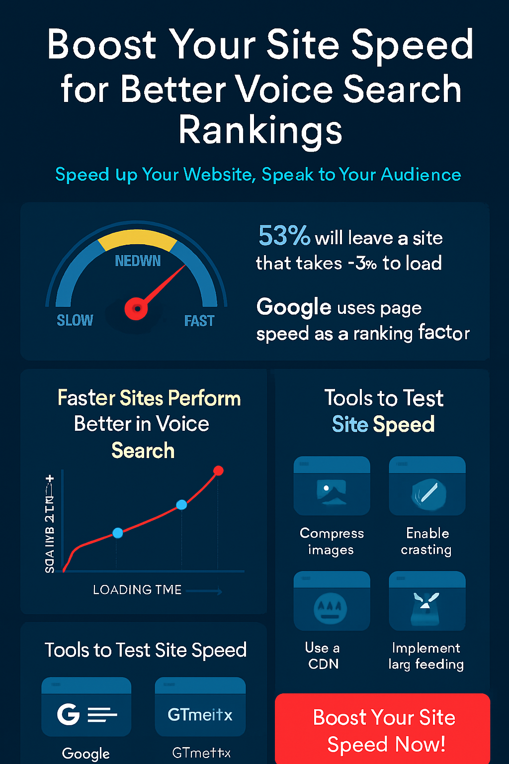 boost your site speed for better voice search rankings