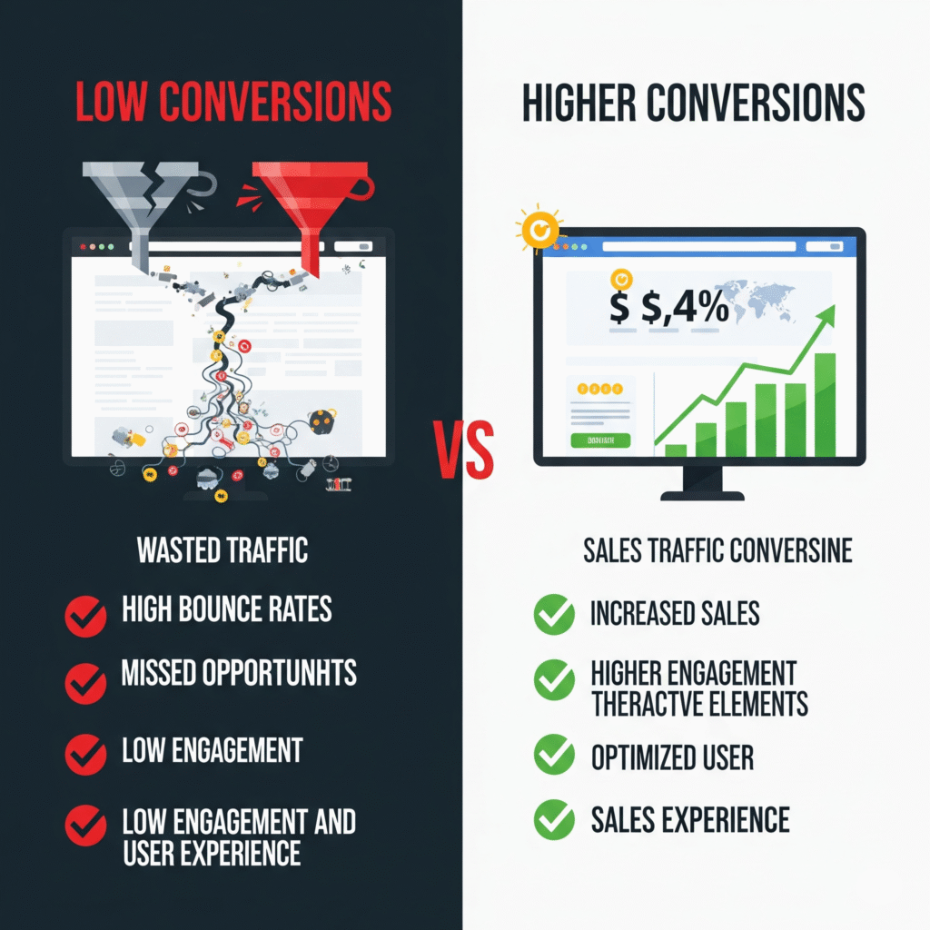low conversion vs high conversion