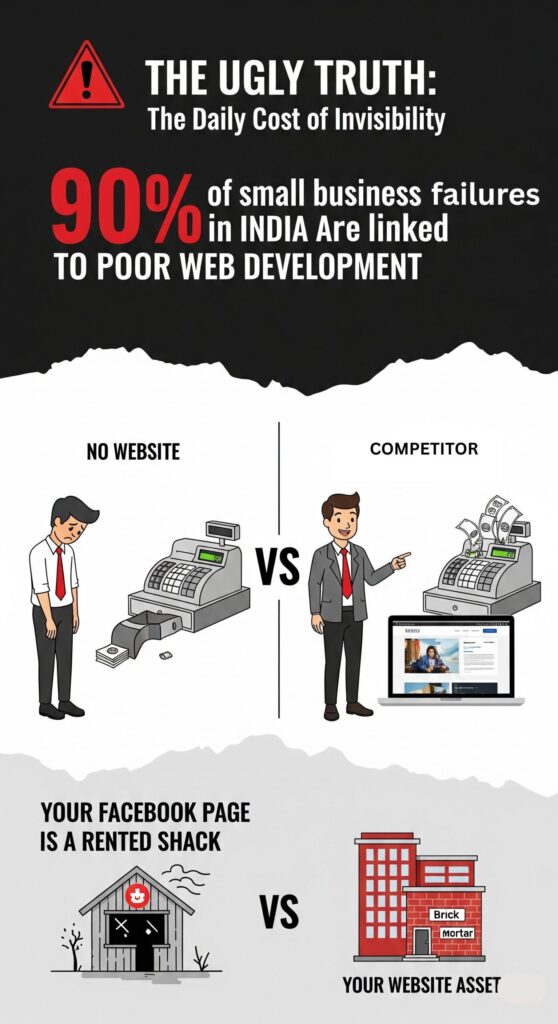 the daily cost of an invisible website
